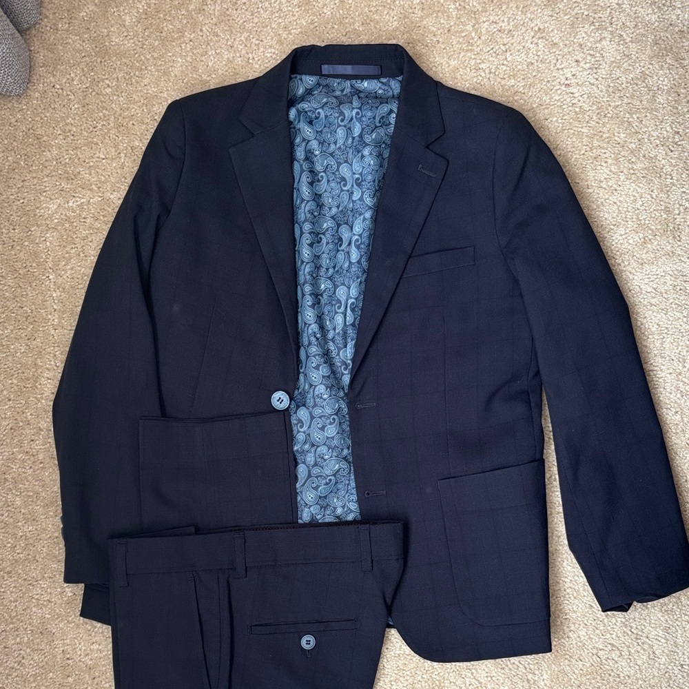 Isaac Mizrahi Navy boys Suit